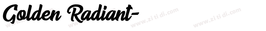 Golden Radiant字体转换